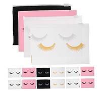 Borsa da Toilette Cerniera in Eva, 80 Pezzi, 15x10 CM | Portatile e Ordinata, per Viaggio e Uso All’aperto, Confezione Nera da Ottanta Pezzi