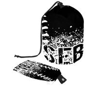 Borsa da toilette con coulisse, borsa da bagno a forma di botte, con schizzi sporchi, borsa per cosmetici, organizer da viaggio + piccola borsa, Multi, 9.9x6.9in/25.2x17.6cm;6x3.5in/15.2x8.8cm, Beauty