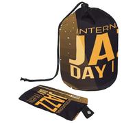 Borsa da toilette con coulisse, borsa per cosmetici a forma di botte, per il festival musicale del 30 aprile, borsa da viaggio per trucchi + piccola borsa, Multi,