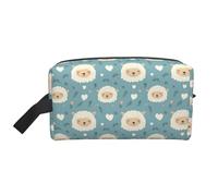 Borsa da toilette con stampa di pecore carine, per uomo e donna, borsa da viaggio per cosmetici, articoli da toeletta da appendere, borse da barba per accessori da viaggio