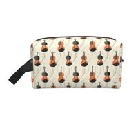 Borsa da toilette con stampa in violoncello per uomo e donna, borsa da toeletta da viaggio per cosmetici, accessori da viaggio da appendere per accessori da viaggio