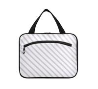 Borsa da toilette da appendere a righe viola da appendere organizer da viaggio con gancio, borsa per snack lavabile di design per oggetti essenziali per le donne WC estuche para guardar maquillaje