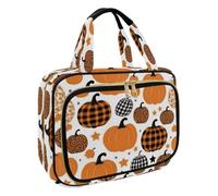 Borsa da toilette da appendere per donne, borsa per il trucco da viaggio del Ringraziamento in Turchia, organizer per cosmetici e articoli da toeletta per accessori essenziali da viaggio, Multicolore