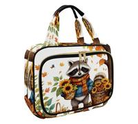 Borsa da toilette da appendere per donne, borsa per il trucco da viaggio del Ringraziamento in Turchia, organizer per cosmetici e articoli da toeletta per accessori essenziali da viaggio, Multicolore