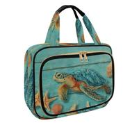 Borsa da toilette da appendere per donne, borsa per il trucco da viaggio del Ringraziamento in Turchia, organizer per cosmetici e articoli da toeletta per accessori essenziali da viaggio, Multicolore