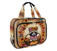 Borsa da toilette da appendere per donne, borsa per il trucco da viaggio del Ringraziamento in Turchia, organizer per cosmetici e articoli da toeletta per accessori essenziali da viaggio, Multicolore