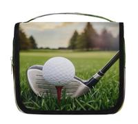 Borsa da toilette da appendere per sport e golf, borsa da viaggio per cosmetici e accessori per il trucco, organizer impermeabile, borsa da doccia per donne, ragazze, bambini, golf club e palla