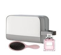 Borsa da toilette da palestra - Borsa da palestra da spiaggia impermeabile - Profumo di doccia di grande capacità con cerniera, da viaggio, organizzatore di stoccaggio per la, Fog Ash