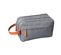 Borsa da Toilette da Uomo, Borsa da Toilette Impermeabile Multi Scomparti in Tessuto Oxford, Borsa da Toilette Portatile, Borsa da Toilette da Viaggio Impermeabile per Viaggi di Lavoro Quotidiani
