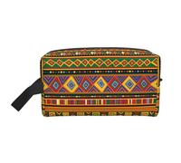 Borsa da toilette da viaggio Africa Art Borsa da trucco da viaggio personalizzata Africa Art Grande capacità con cerniera Borsa da toilette portatile multistile da viaggio, Idea regalo per uomini e do