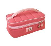 Borsa da toilette da viaggio alla moda in tessuto delicato tasche multiple organizer per cosmetici di grande capacità per campeggio Business Travel Toiletry Organizer con manico ergonomico design, A