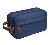 Borsa da toilette da viaggio Borsa for il trucco da uomo Custodie viaggio sospese Organizzatore di articoli toeletta donna Borse for lavaggio femminile impermeabili(Dark blue)