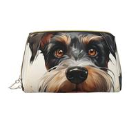 Borsa da toilette da viaggio con animali speciali Borsa cosmetica portatile impermeabile per donne e uomini Accessori da viaggio Borsa da bagno per le vacanze, Schnauzer, Taglia unica, Beauty case
