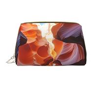 Borsa da toilette da viaggio con fagiano che cattura il cane, portatile, impermeabile, per donne e uomini, accessori da viaggio, borsa da bagno per vacanze, Antelope Canyon, Taglia unica, Beauty case