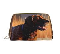 Borsa da toilette da viaggio con fagiano che cattura il cane, portatile, impermeabile, per donne e uomini, accessori da viaggio, borsa da bagno per vacanze, Fagiano cattura del cane, Taglia unica,