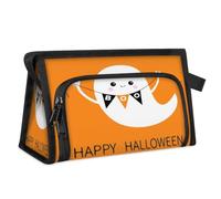 Borsa da toilette da viaggio con fantasma di Halloween per donne, uomini, ragazze, ragazzi, fantasma carino, multifunzionale, borsa per il trucco, borsa per il lavaggio degli articoli da toeletta