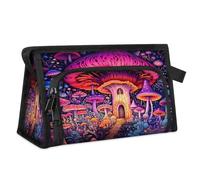 Borsa da toilette da viaggio con funghi magici, per donne, uomini, ragazze, ragazzi, multifunzionale, borsa per il trucco, per lavare articoli da toeletta e cosmetici, borsa da doccia, Colore, M,
