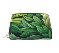 Borsa da toilette da viaggio con piante di vite verde, borsa cosmetica portatile impermeabile per donne e uomini accessori da viaggio borsa da bagno per vacanze, Foglie verdi., Taglia unica, Beauty