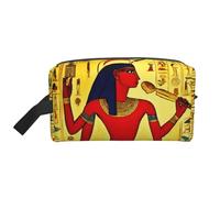 Borsa da toilette da viaggio con stampa della tribù dell'antico Egitto, borsa per cosmetici, borsa da tolietry da appendere per donne e uomini, palestra quotidiana