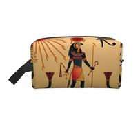 Borsa da toilette da viaggio con stampa di grazia senza tempo con sole, capiente borsa cosmetica per donna borsa da toilette per uomo, bianco, Taglia unica