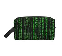 Borsa da toilette da viaggio con stampa di Hacker Era, borsa per il trucco da appendere, grande capacità, organizer versatile per donne e uomini