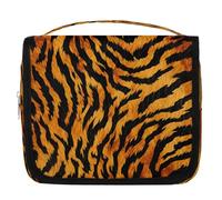 Borsa da toilette da viaggio con stampa di tigre vintage, borsa da viaggio per cosmetici e accessori per il trucco, organizer impermeabile, borsa da doccia borsa di bellezza per donne ragazze bambini