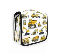 Borsa da toilette da viaggio da appendere, con gru, per donne, uomini, ragazze, camion, impermeabile, per trucchi e cosmetici, borsa organizer per oggetti essenziali da viaggio, Multi, Beauty case