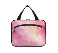 Borsa da toilette da viaggio da appendere con linea rosa sfumata per uomo con gancio, borsa cosmetica pieghevole di design per il viaggio deve viaggio estuche para guardar maquillaje L