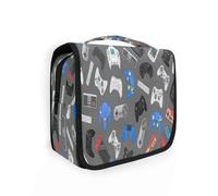 Borsa da toilette da viaggio da appendere, gadget per controller di videogiochi, per donne, uomini e ragazze, con joystick colorato, impermeabile, per trucchi e cosmetici, organizer per oggetti