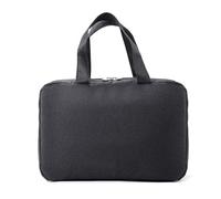 Borsa da toilette da viaggio da appendere, organizer per trucchi, portatile, resistente all'acqua, piccole borse per cosmetici per donne e ragazze, Nero
