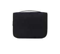 Borsa da toilette da viaggio impermeabile da appendere in tessuto Oxford Organizzatore di cosmetici for affari for uomini e donne(Black)