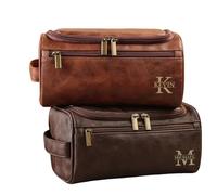 Borsa Da Toilette Da Viaggio In Pelle Personalizzata For Uomo, Trousse For Cosmetici In Pelle PU Personalizzate, Regali For Uomo, Testimoni Dello Sposo, Laurea, Festa Del Papà
