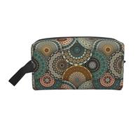 Borsa da toilette da viaggio Mandala Elements Borsa da trucco da viaggio personalizzata Mandala Elements Grande capacità con cerniera Borsa da toilette da viaggio portatile multistile, Idea regalo per