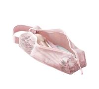 Borsa da toilette da viaggio - Organizer in rete portatile | Custodia trasparente per le vacanze aeroporto palestra crociera campeggio camper ospedale bagno o uso in spiaggia approvato per stadi, rosa