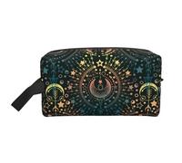 Borsa da toilette da viaggio per astrologia magica Borsa per trucco da viaggio personalizzata astrologia magica Grande capacità con cerniera Borsa da toilette da viaggio portatile multistile, idea reg