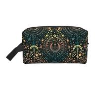 Borsa da toilette da viaggio per astrologia magica Borsa per trucco da viaggio personalizzata astrologia magica Grande capacità con cerniera Borsa da toilette da viaggio portatile multistile, idea reg