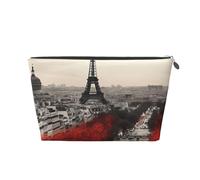 Borsa da toilette da viaggio per donne e uomini borsa per il trucco di Parigi Borse cosmetiche di grande capacità Borsa organizer cosmetica resistente all'acqua, Argento, Taglia unica, Astuccio per