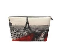 Borsa da toilette da viaggio per donne e uomini borsa per il trucco di Parigi Borse cosmetiche di grande capacità Borsa organizer cosmetica resistente all'acqua, Oro, Taglia unica, Astuccio per
