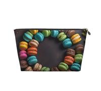 Borsa da toilette da viaggio per donne e uomini, macaron in un cerchio borsa per il trucco di grande capacità, borsa per cosmetici resistente all'acqua, Argento, Taglia unica, Astuccio per trucchi