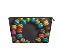 Borsa da toilette da viaggio per donne e uomini, macaron in un cerchio borsa per il trucco di grande capacità, borsa per cosmetici resistente all'acqua, Oro, Taglia unica, Astuccio per trucchi