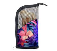 Borsa da toilette da viaggio,piccola borsa per il trucco,Albero dell'acquerello di foglie tropicali,borsa per il trucco da donna