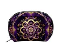 Borsa da toilette da viaggio,piccola borsa per il trucco,amore mandala viola cosmico,borsa per il trucco da donna