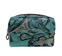 Borsa da toilette da viaggio,piccola borsa per il trucco,Bussola Terra d'epoca,borsa per il trucco da donna