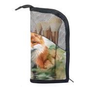 Borsa da toilette da viaggio,piccola borsa per il trucco,fiume di acqua di volpe,borsa per il trucco da donna