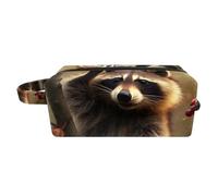 Borsa da toilette da viaggio,piccola borsa per il trucco,Frutto del panda rosso della foresta,borsa per il trucco da donna