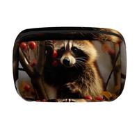 Borsa da toilette da viaggio,piccola borsa per il trucco,Frutto del panda rosso della foresta,borsa per il trucco da donna