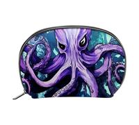 Borsa da toilette da viaggio,piccola borsa per il trucco,pesce diavolo dell'oceano,borsa per il trucco da donna