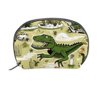 Borsa da toilette da viaggio,piccola borsa per il trucco,pianta verde coccodrillo,borsa per il trucco da donna