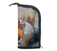 Borsa da toilette da viaggio,piccola borsa per il trucco,Ritratto animale della foresta Tigre,borsa per il trucco da donna