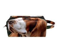 Borsa da toilette da viaggio,piccola borsa per il trucco,Simpatico cane cavalier king charles spaniel,borsa per il trucco da donna